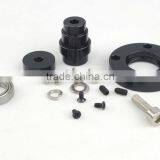 6mm 3 Piece Black Anodized Coupling Sets 18005