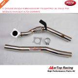Mertop Race New 3'' 76mm Catless High Flow VW Golf R MK6 Aud* TTS Aud* S3 AUD* A3 8P Quattro 1.8L TFSI 2L TFSI Downpipe thumbnail-1