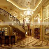 Luxury Classic Residential Bathroom 3D Interior Rendering Design for New Built Villa Wish Furnishing thumbnail-5