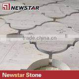 Grade First Quality Spanish Marble Crema Marfil Polished Lantern Shaped Mosaic Tiles thumbnail-2