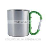 Stainless Mug With Carbiner Handle 220ml thumbnail-2