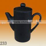 Factory Direct Wholesale 300ml Black Matt Ceramic Teapot thumbnail-1
