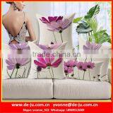 Fresh Pink Flowers Decorative Cushions thumbnail-1