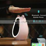 Simple Fashion Multi-functional Cute Bear Desk Clock With Mirror/LED Back Light/Bluetooth Speaker/Temperature Digital Clock thumbnail-1