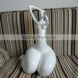 Abstract Modern Style White Fiberglass/Resin Nude Fat Woman thumbnail-2
