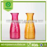 0.5L Color Painted Glass Milk Bottle, Water Carafe thumbnail-1