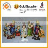 5''H Hand Carved Polyresin Cheap Nativity Sets thumbnail-1