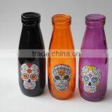 Halloween Use Glas 1 Liter Juice Decorative Glass Bottle With Straw thumbnail-2