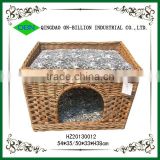 Vintage durable pet bed decorative wicker dog house