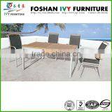 Outdoor garden 7pcs aluminum table and chair dining set/aluminum furniture