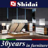 2016 New Arrival Modern Lift up Storage Bed Design and Cabinet Sets With Metal Legs thumbnail-2