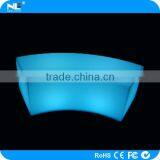 Multi-color Waterproof LED Glow Light Bench Stool / Modern LED Bent Bar Stools thumbnail-3