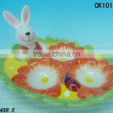 Ceramic Egg Plate 101364-G thumbnail-1