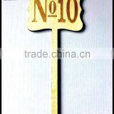 Wood Table Numbers Wedding Party Place Card thumbnail-2
