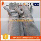 Grey Cow Full Palm Without Lining Split Welding Glove thumbnail-1
