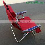 Portable Red Big Guy Aluminum Folding Beach Chair Backpack thumbnail-5