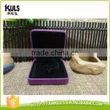 Custom Logo Printed Purple Gray Color Fashion Velvet Jewelry Packing Boxes thumbnail-4
