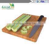 Enduring Bamboo 3 Piece Cutting Board Set Breads Meats Vegetables - Hardy Bamboo Care Instructions & Lifetime Guarantee thumbnail-3