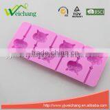 WCTS1040 Silicone Hard Candy Lollipop Molds With Sticks DIY 3d Chocolate Fondant Mould for Cake Decorations (owl) thumbnail-2