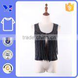 Rayon Bed Flower Fringes Front Clothing Lady Coat thumbnail-1