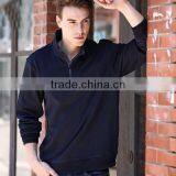 Hot Sale Men Half Zip Fleece Jumper Golf Hoodies Man Fleece Jacket thumbnail-3
