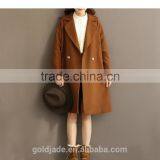 2016 Customized Manufacture Fashionable Winter Thick Long Style Woolen Ladies Long Overcoats thumbnail-2
