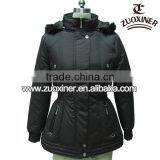 Biker Padding Cotton Jackets Wholesale With Fur Hood thumbnail-1