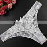Stock Whole Sale Jacquard Weave Transparent Cute Sey Panties G String Women Cotton Transprent Low Waist Thongs Underwear Briefs thumbnail-4