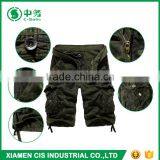 Custom Summer Pure Cotton Army Style Mens Camo Printed Cargo Shorts thumbnail-6