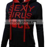 Women's Basic Graphic Words Printed Pullover Long Sleeve Hoodie thumbnail-2