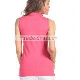 Ladies Sleeveless Bulk Polo Shirts Wholesale China thumbnail-3