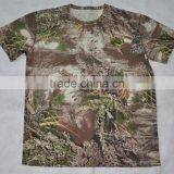OEM Men' 100% Merino Wool Thermal Camouflage Hunting Pattern, Militray T-Shirts, Crew Neck Short Sleeve Top, Size Plus thumbnail-1