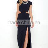 Conversation Piece Navy Blue Backless Maxi Dress thumbnail-1