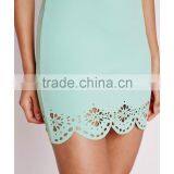 Fashion Laser Cut Scalloped Party Dresses Short Party Dress 2015 thumbnail-5