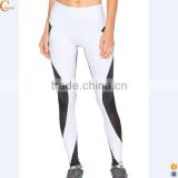2017 Wholesale full-length mesh insert sport leggings for women yoga leggings