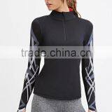 Custom Warm Up Jogging Hoodie Yoga Wear Half Zipper Up Hoodie Sport Hoodie Lady thumbnail-5