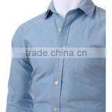 Single Pocket Mens Dress Shirt Casual Shirt Latest Design Man Shirt thumbnail-1