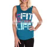 2016 Guangzhou Summer Factory OEM Fancy Design 100% Polyester Casual Women Cami Top thumbnail-4