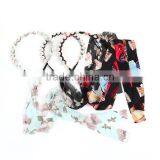 Acrylic Headband Multicolor Flower Pattern thumbnail-3