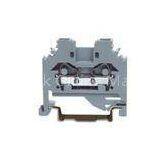 Side-entry 24 -10 AWG 600V 40A Spring Cage Terminal Block , 12 - 13 mm Strip