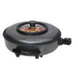 Thermostat Control Aluminum Round Non Stick Electric Pizza Makers thumbnail-2