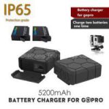 for Gopro Ahdbt-401 Mini USB Dual Charger for Gopro Hero 4 Battery