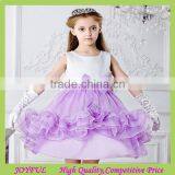 Butterfly Tie Kids Lavender Crochet Dress Girl Wedding Dress thumbnail-1