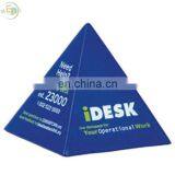 PU Foam Toy Custom Logo Pyramid Stress Reliever Publicidad Ever Promos