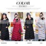 S1002 New Long Section of the Knee Slim Was Thin Hooded Large Fashion Warm Down Jacket Cotton Jacket S1002 thumbnail-3