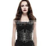 Gothic Style Underbust Black Softbone Synthetic Leather Corsage Punk Rave Y-659 thumbnail-2