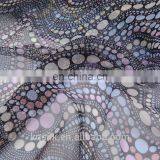 Printed Transparent 100% Mulberry Silk Crepe Georgette/chiffon Fabric With Colorful Dots