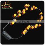 LED Pumpkin Shape Flashing Light up Necklace for Halloween