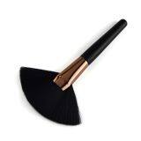 Individual Customize Factory OEM Black Synthetic Hair Fan Brush Makeup Brush thumbnail-2