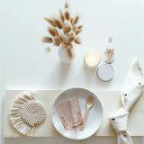 Plaid Cotton Placemat Japanese Fashion Style Fabric Table Mats thumbnail-2